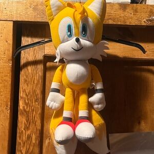 Yellow and White Plush Fox Toy